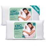 Kit 2 Travesseiros King 90x50cm Percal 180 Fios