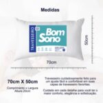 Travesseiro Bom Sono Suporte Firme 70x50cm