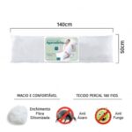Kit 2 Travesseiros de Corpo Betão Gigante 140x40cm